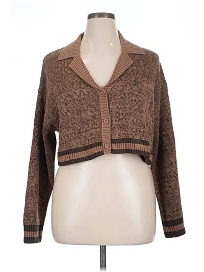 Pre-owned Air Jordan Cardigan Sweater In Brown