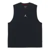 Air Jordan Casual Breathable Running Solid Color Sports Basketball Breathable Vest Black