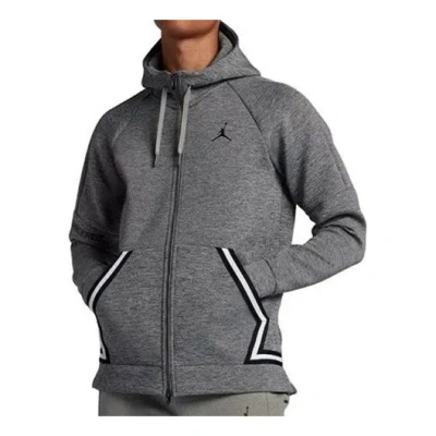 Air Jordan Casual Sports Pullover Hooded Jacket Gray