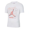 Air Jordan Casual Sports Round Neck Logo Short Sleeve White