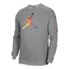 Air Jordan Athleisure Casual Sports Knit Round Neck Basketball Pullover Gray