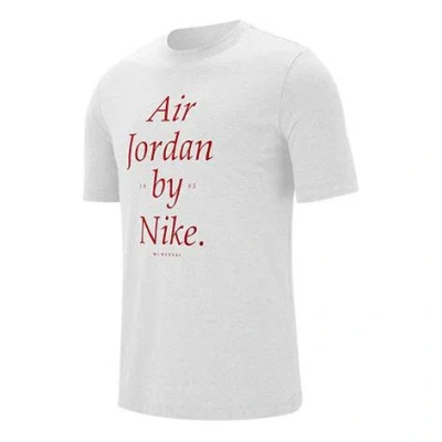 Air Jordan Casual Sports Training Short Sleeve White