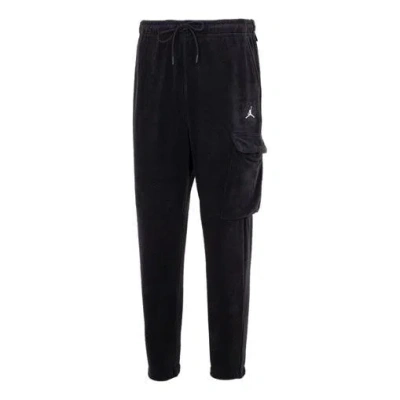 Air Jordan Casual Thicken Fleece Lined Bundle Feet Sports Pants Men's Black