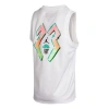 Air Jordan Causual Ventilate Basketball Sports Sleeveness Vest Men's White
