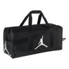 Air Jordan Classic Logo Printing Splicing Element Outdoor Travel Gym Large Capacity Handbag Gym Unis In Black