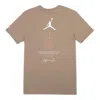 Air Jordan Clot X Jordan Ct S/s Sports Tee Men Khaki In Brown
