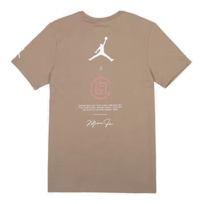 Air Jordan Clot X Jordan Ct S/s Sports Tee Men Khaki In Brown