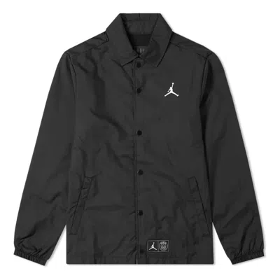 Air Jordan Coach Jacket X Paris Saintgermain 'black White'