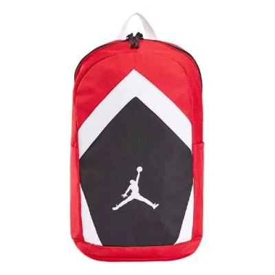 Air Jordan Colorblock Athleisure Casual Sports Backpack Kid's Red / White / Black