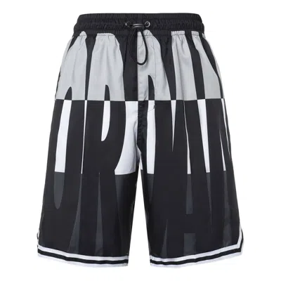 Air Jordan Colorblock Breathable Loose Sports Shorts Black Gray