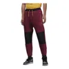 Air Jordan Colorblock Embroidered Drawstring Elastic Waistband Bundle Feet Sports Pants Men's Red