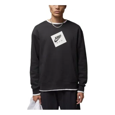 Air Jordan Contrasting Colors Patch Hoodie Men's Black