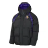 Air Jordan Courtside Statement Puffer Jacket 'los Angeles Lakers' In Black
