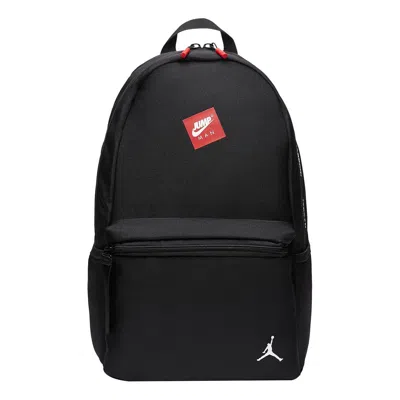 Air Jordan Decorative Zipper School Backpack Unisex Black