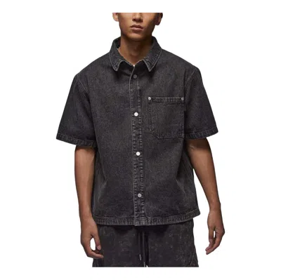 Air Jordan Denim Shirt Asia Sizing 'washed Black'