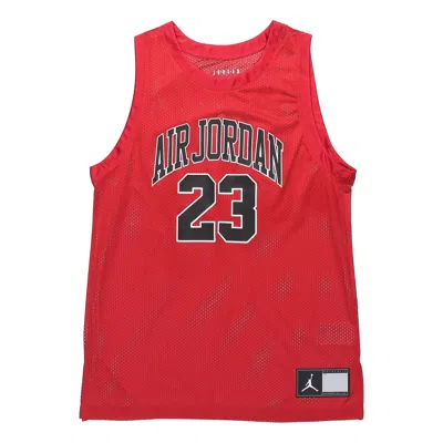 Air Jordan Dna Distorted Flying Men's Basketball Mesh Training Vest In Red