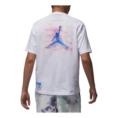 Air Jordan Dongdan Logo T-shirt 'white Purple'