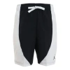 Air Jordan Drawstring Athleisure Casual Sports Breathable Shorts Colorblock In Black