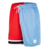 Air Jordan Drawstring Casual Sports Shorts Red Blue Splicing In Multi