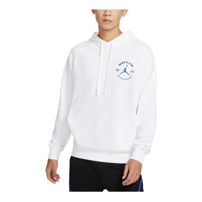 Air Jordan Drawstring Hoodie Men's White