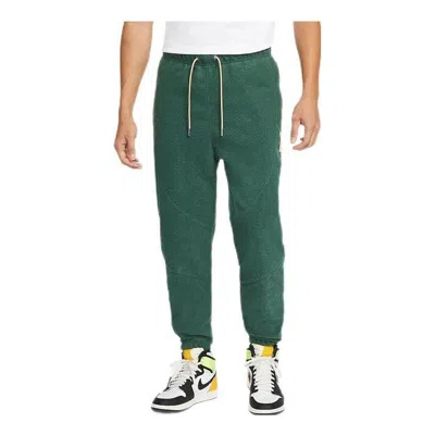 Air Jordan Drawstring Lace-up Sweatpants Pants 'green'