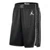 Air Jordan Dri-fit Nba Brooklyn Nets Statement Edition Swingman Basketball Shorts 'black'