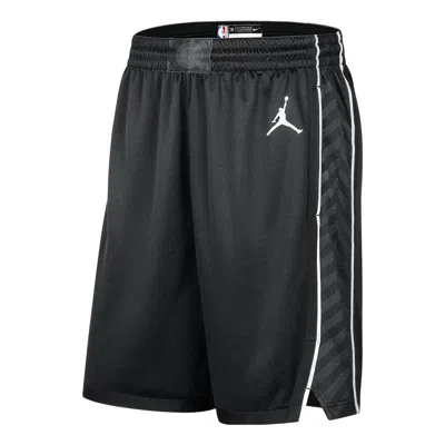 Air Jordan Dri-fit Nba Brooklyn Nets Statement Edition Swingman Basketball Shorts 'black'