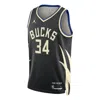 Air Jordan Dri-fit Nba Giannis Antetokounmpo Swingman Jersey 'black'