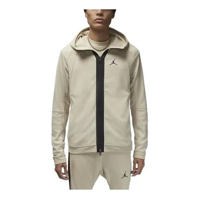 Air Jordan Dri-fit Sport Air Full Zip Jackets 'beige' In Gray