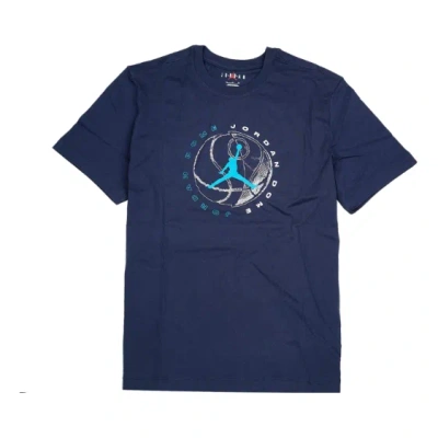 Air Jordan Dri-fit Sport Dome Graphic T-shirt 'midnight Navy' In Blue