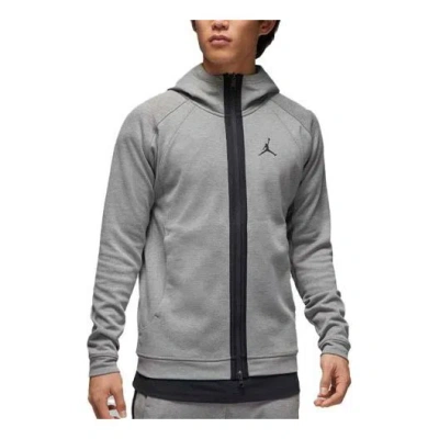 Air Jordan Dri-fit Sport Fleece Full-zip Hoodie 'grey' In Gray