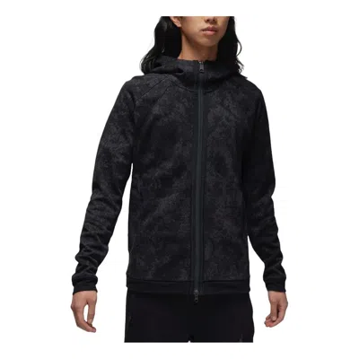 Air Jordan Dri-fit Sport Full-zip Hoodie Asia Sizing 'black Grey'
