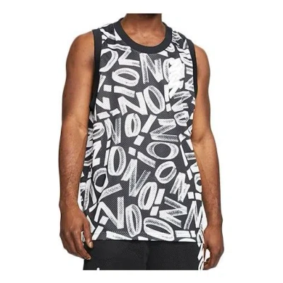 Air Jordan Dri-fit Zion Letter Printed Basketball Sports Net Ventilate Quick-dry Vest Men's Black