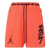 Air Jordan Dri-fit Zion Mesh Basketball Sports Alphabet Printing Quick Dry Breathable Shorts Red