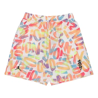 Air Jordan Dri-fit Zion Performance Letter Printed Basketball Sports Quick-dry Short Pant Men's Colo In Multi