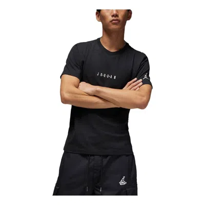 Air Jordan Embossed Air Crew T-shirt 'black'