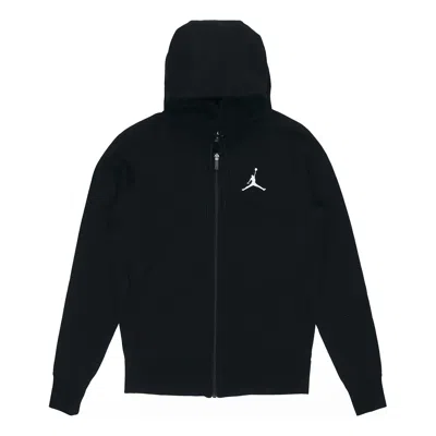 Air Jordan Embroidered Knit Hooded Jacket Men's Black