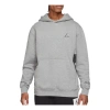 Air Jordan Embroidered Logo Sports Fleece Hoodie 'grey' In Gray