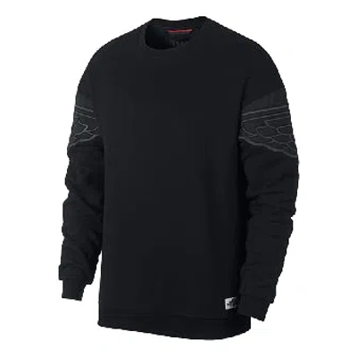 Air Jordan Embroidered Sports Pullover Black