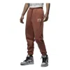 Air Jordan Essential Fleece Washed Trousers 'orange' In Brown