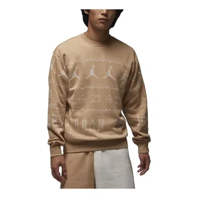AIR JORDAN AIR JORDAN ESSENTIAL HOLIDAY FLEECE CREW 'HEMP'