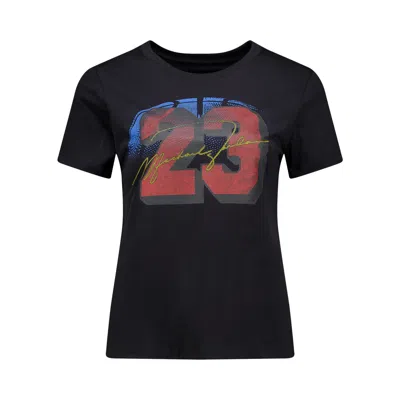 Pre-owned Air Jordan Essential Slim T-shirt 'off Black/track Red' | Women's Size Xl