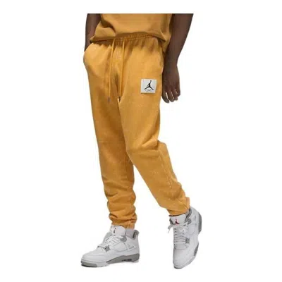 Air Jordan Essential Sweatpants 'bright Orange' In Yellow