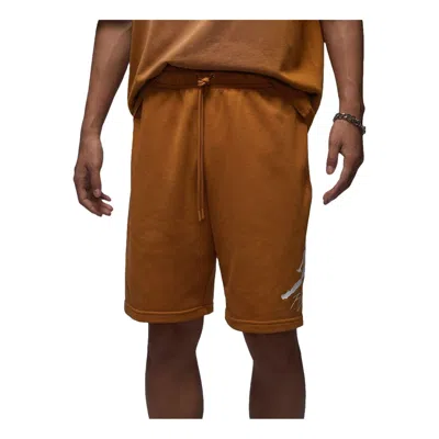 Air Jordan Essentials Fleece Shorts Asia Sizing 'tan' In Brown