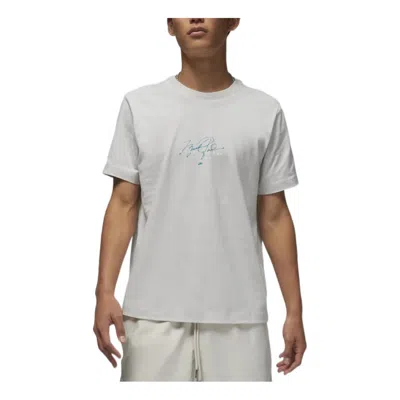 Air Jordan Essentials Graphic T-shirts 'sail' In Gray