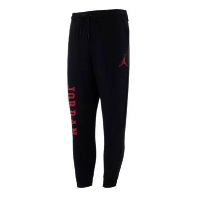 Air Jordan Essentials Holiday Sweatpants 'black Red'
