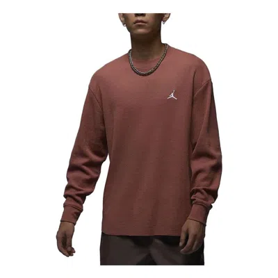 Air Jordan Essentials Knitted Top 'burnt Orange' In Brown