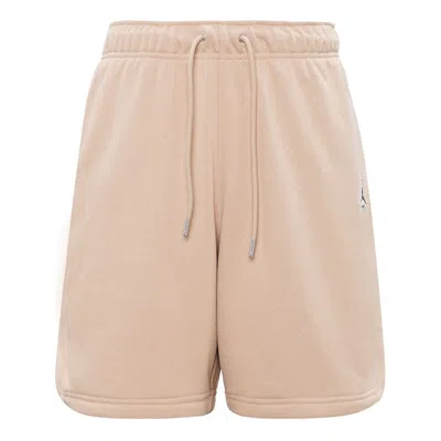 Air Jordan Essentials Logo Lace-up Sport Shorts Men's Khaki In Neutral