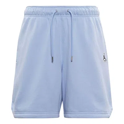 Air Jordan Essentials Logo Pattern Lacing Sports Shorts Blue