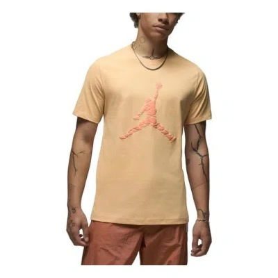 Air Jordan Essentials T-shirt 'gold' In Orange